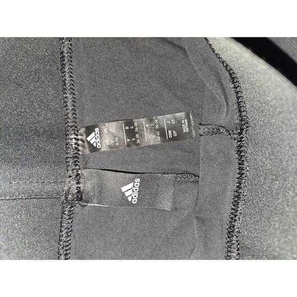 Adidas Black Leggings with Logo Detail - Picture 2 of 3